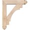 Ekena Millwork Merced Arts and Crafts Smooth Bracket w/ Offset Brace, Douglas Fir, 5 1/2"W x 22"D x 26"H BKT0604X22X26MRC03SDF - alternate 3